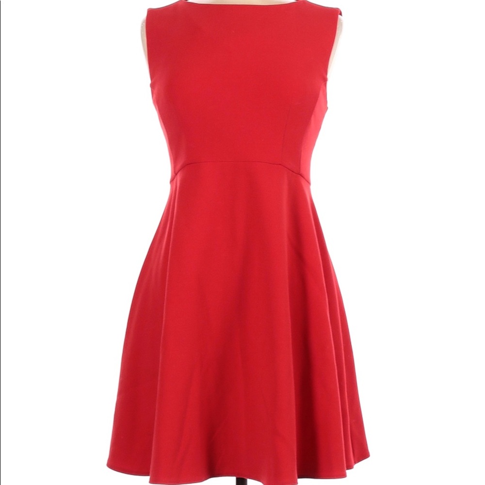 French Connection Red Skater Dress Size 0